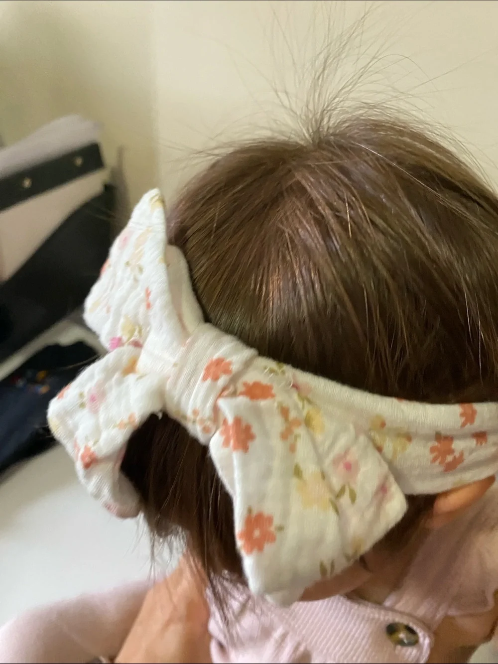Kids Bow Headband Set - White Floral, Sage Green Floral & Black